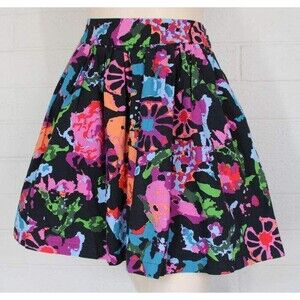 Thakoon for Target Size 5 Colorful Floral Pop Art Pockets Short Full Skirt